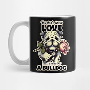 Bulldog Valentine"s day Mug